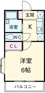メゾンフルール【2階】の間取り