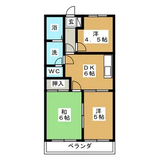 サンフォレスト百合沢【1階】の間取り