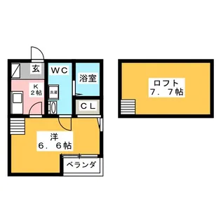 ビルーチェ並木A【1階】の間取り