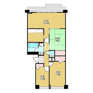 南千里パークハウス【8階】の間取り