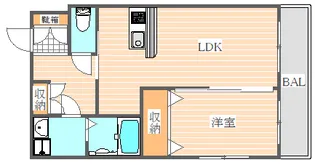 第34川崎ビル【5階】の間取り