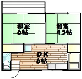 吉村コーポ【2階】の間取り