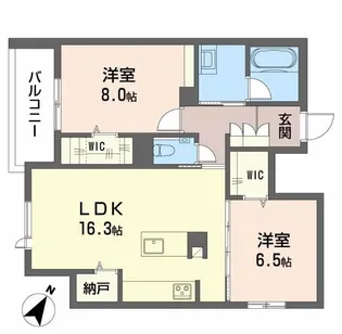 アンビエラ宝が丘【1階】の間取り