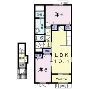 マルベリー【2階】の間取り