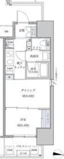 パークアクシス名古屋山王橋【1階】の間取り