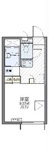 レオパレス萬貮番館【1階】の間取り