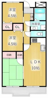 メゾンドフジ【1階】の間取り