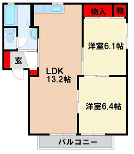 エミネンスヴィラ太宰府【2階】の間取り