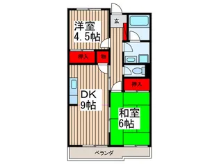 清水ハイツA【3階】の間取り