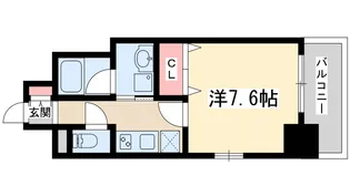 セレッソコート新大阪【9階】の間取り