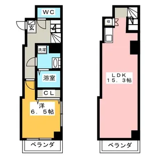 ランドワールド中川12号館の間取り