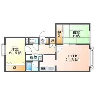 コーポM No.5【1階】の間取り