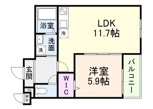 ヴェルメゾン南郷【3階】の間取り