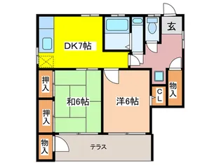 コ-ポ市川【1階】の間取り