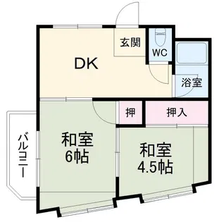 山ノ上ハイツ【3階】の間取り