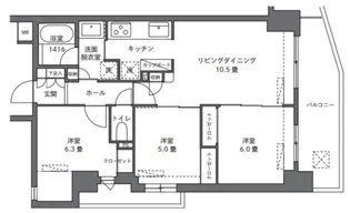 ノルディック南馬込フォレステア【3階】の間取り