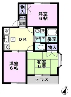 パークアベニュー2番館【1階】の間取り