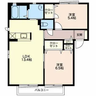 サンライズ【1階】の間取り