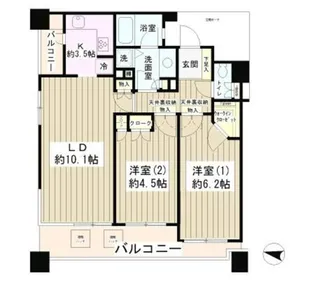 両国パーク・ホームズ【10階】の間取り