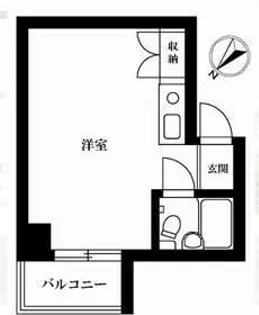 赤坂キャステール【2階】の間取り