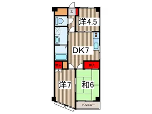 エイトウッドハイツ【3階】の間取り