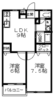 ツインコーポI【3階】の間取り