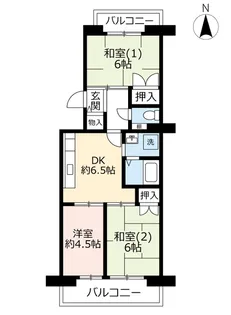 URアルビス池田【2階】の間取り