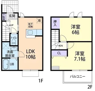 ハーヴェストの間取り