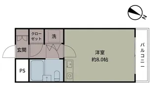 ラミアール中目黒【2階】の間取り