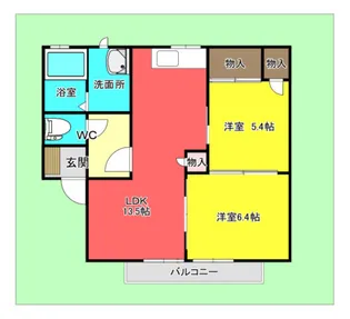 ラ・アムール【1階】の間取り
