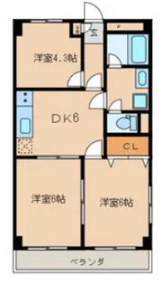ローヤル国立マンション【1階】の間取り