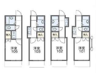 レオパレス立川第3【2階】の間取り