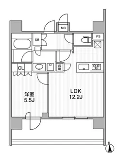 リーラ中野【9階】の間取り