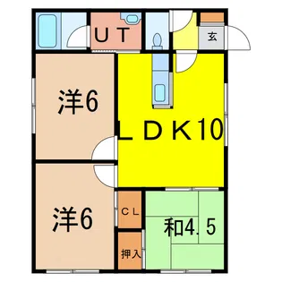 ベイシス神楽【2階】の間取り