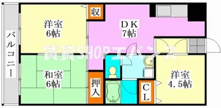 メゾンドール・カムイα館【3階】の間取り