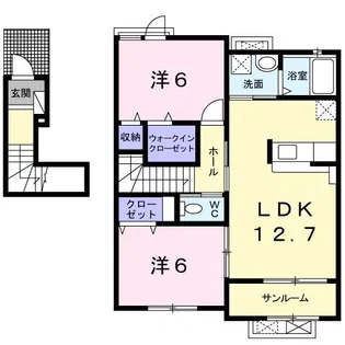プロムナード【2階】の間取り