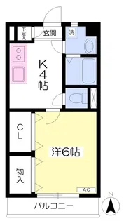 マンションユザワ【1階】の間取り