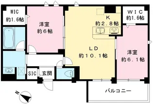 Lilas Vesta(リラ ヴェスタ)【3階】の間取り