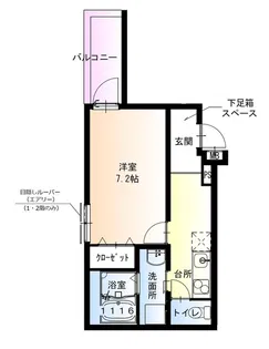 フジパレス百舌鳥八幡II番館【2階】の間取り