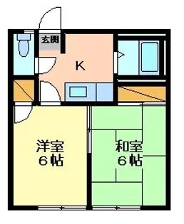 プレステージフジ21【2階】の間取り