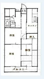 シャトルハイツ【2階】の間取り