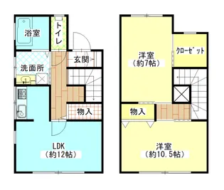 COVE PALMO【1階】の間取り