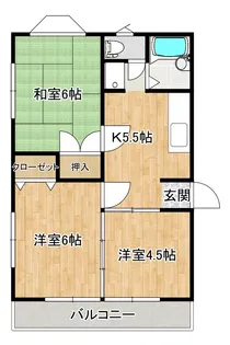 メゾン鈎取II【2階】の間取り