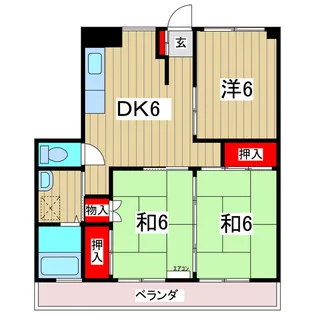 ラフォーレ高萩【3階】の間取り