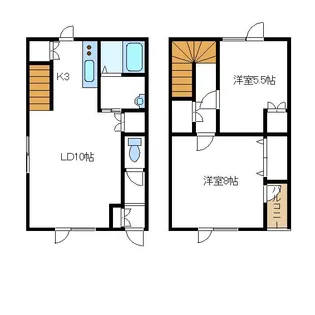 北海道旭川市大町二条6【一戸建】の間取り