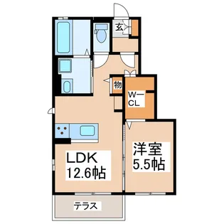 サウスブルー吉富I【2階】の間取り