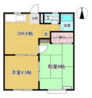 コーポラストピア【2階】の間取り