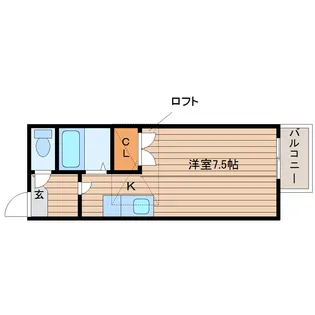 アイショウヴィラ台原【2階】の間取り