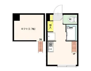 東京都中野区東中野5【アパート】の間取り