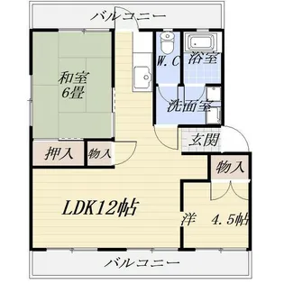 コーポ水崎【3階】の間取り